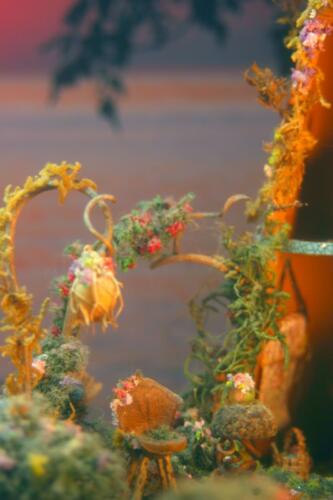 fairy garden at lake