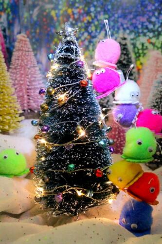 puffball christmas tree